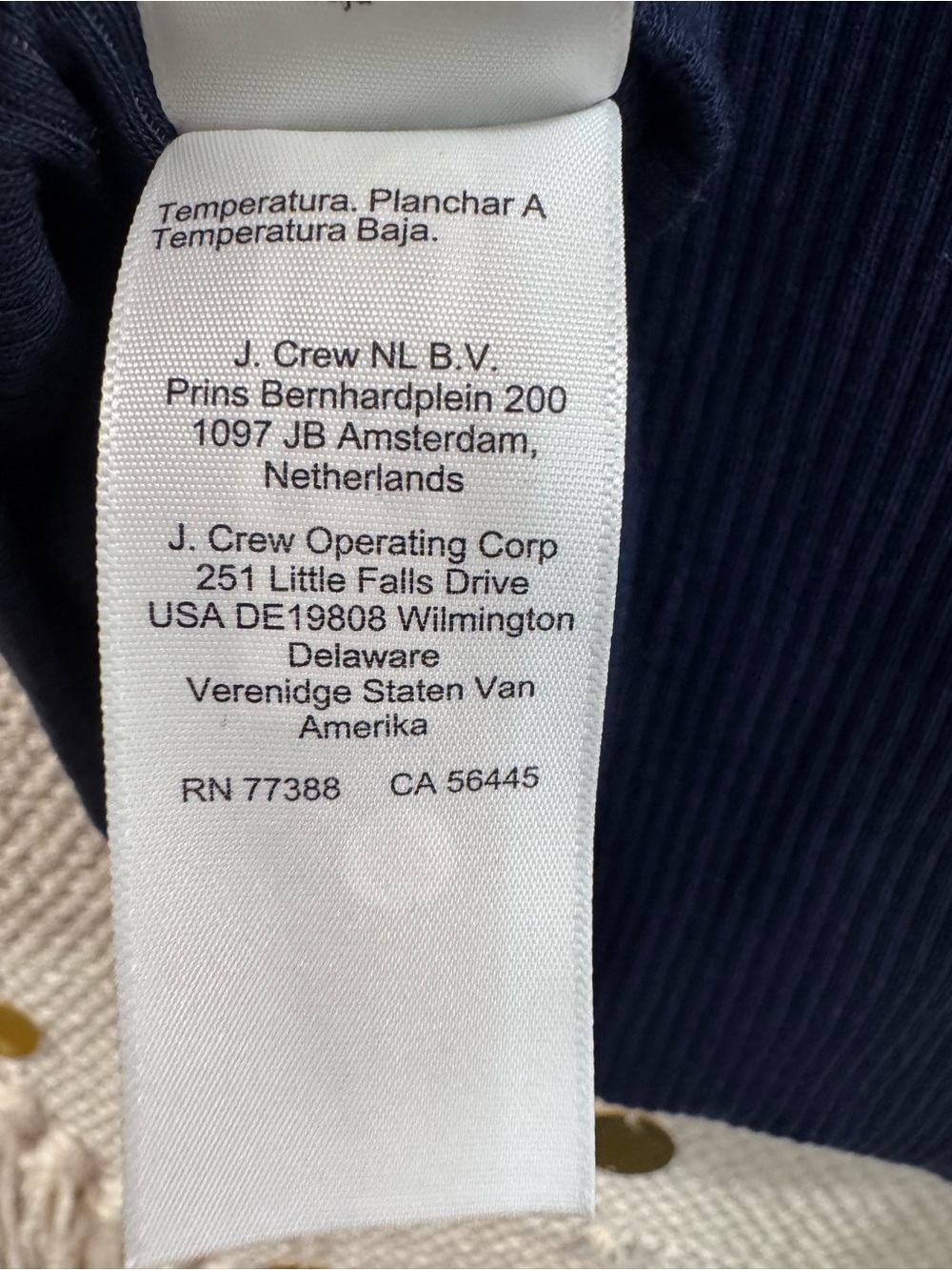 J. Crew Navy Rib Ruffle-Sleeve Tank - Picture 7 of 7